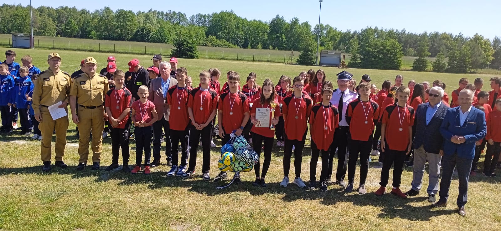 350939401 1293116204622950 5822440909855606444 n Powiatowe Zawody Sportowo Pożarnicze Młodzieżowych Drużyn Pożarniczych