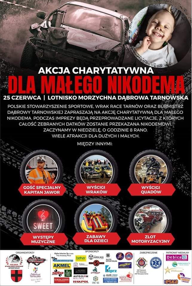 355377666 569807858665485 3204043913603946559 n Wrak Race w Morzychnie i akcja charytatywna dla małego Nikodema!