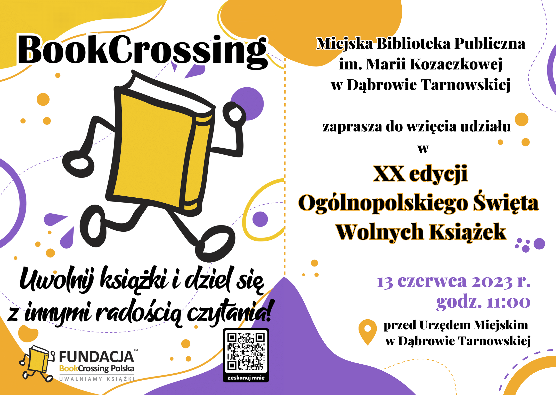Bookcrossing XX Ogólnopolskie Święto Wolnych Książek   MBP w Dąbrowie Tarnowskiej