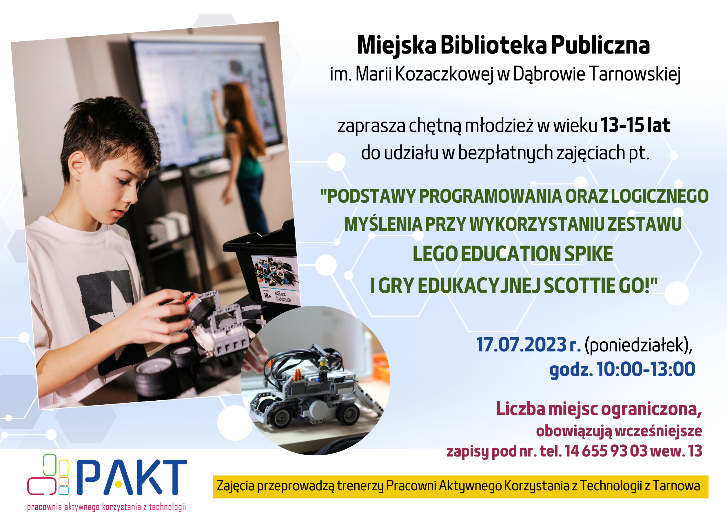 Plakat PAKT Zajęcia z podstaw programowania