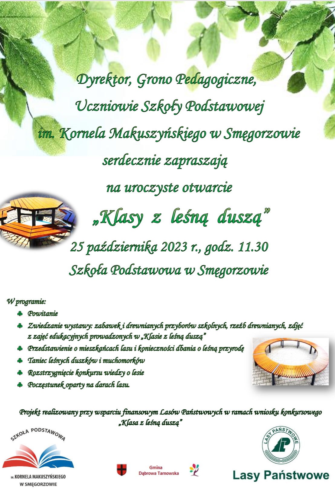 IMG 4944 Zapraszamy na uroczyste otwarcie „Klasy z leśną duszą”