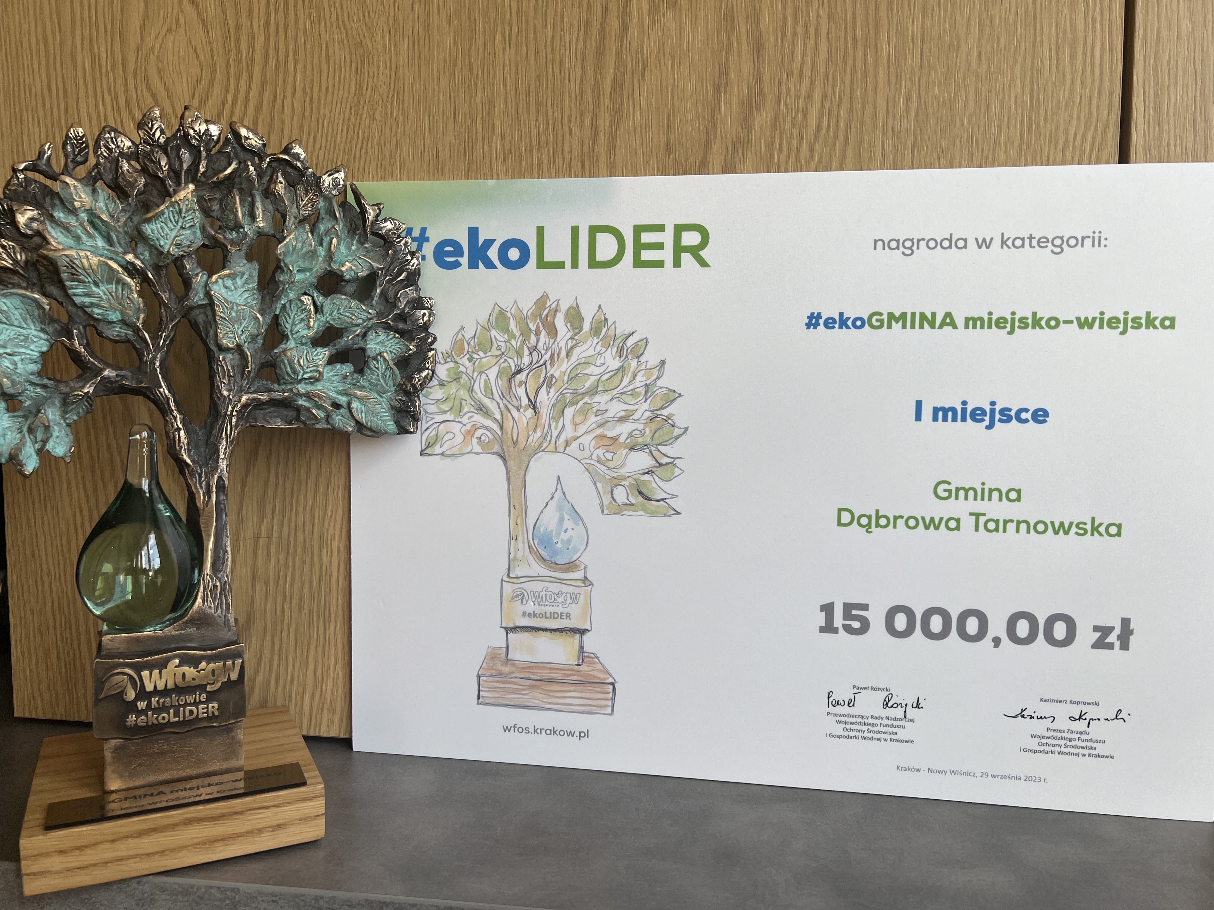 IMG 4285 Gmina Dąbrowa Tarnowska nagrodzona na uroczystej Gali #ekoLIDER!