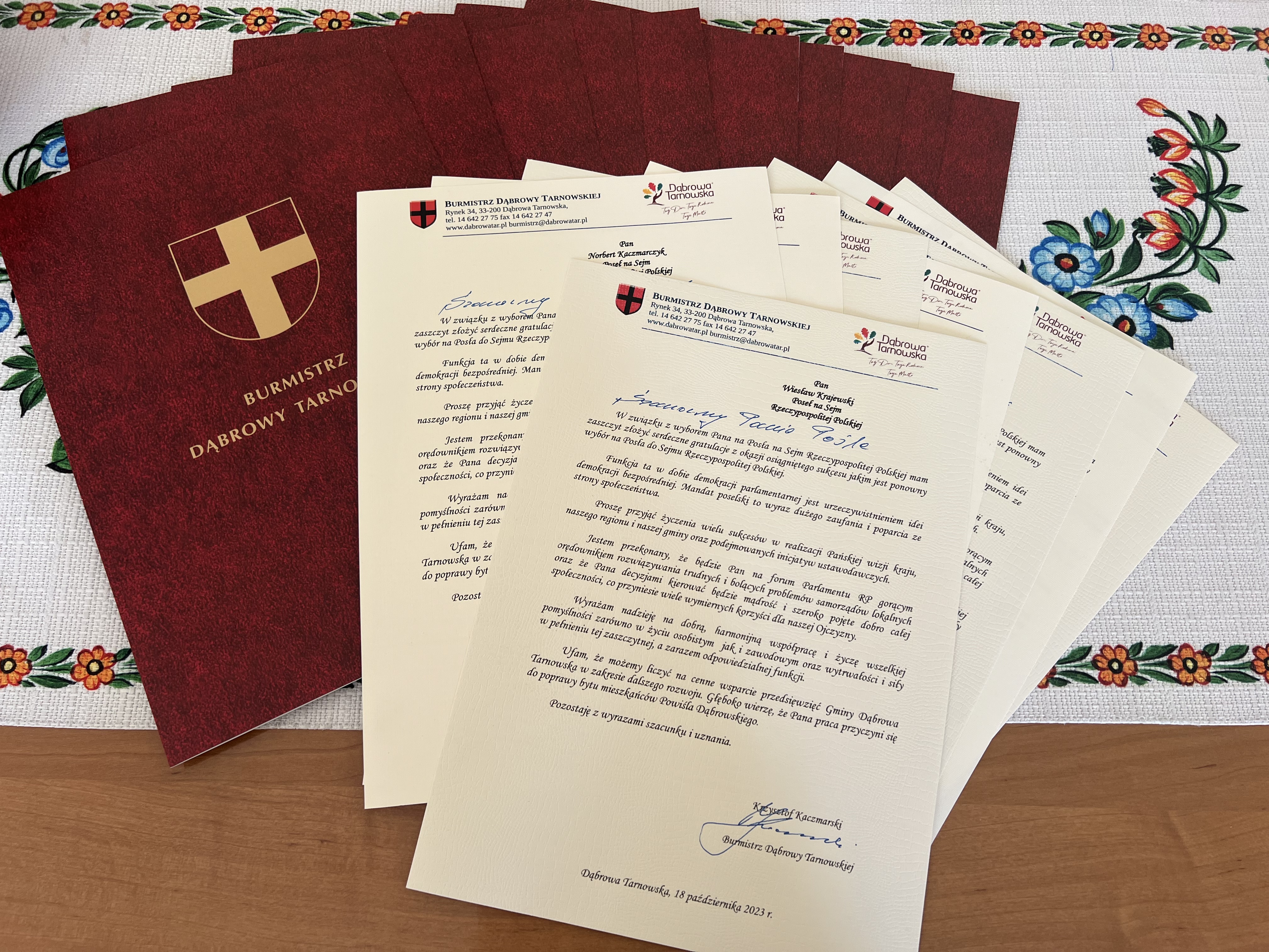 IMG 4830 Gratulacje z okazji wyboru na Posła do Sejmu Rzeczypospolitej Polskiej i Senatora Rzeczypospolitej Polskiej