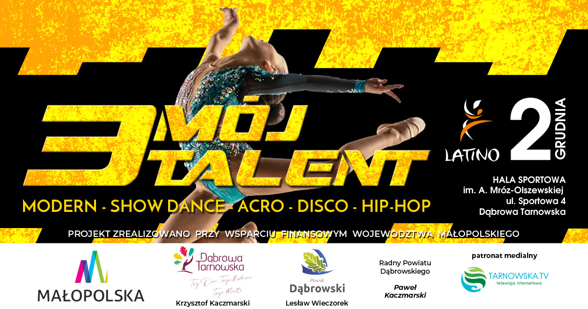 www mid 1200x630 moj talent 3 Zapraszamy na Ogólnopolski Festiwal Tańca o Puchar Powiśla Dąbrowskiego