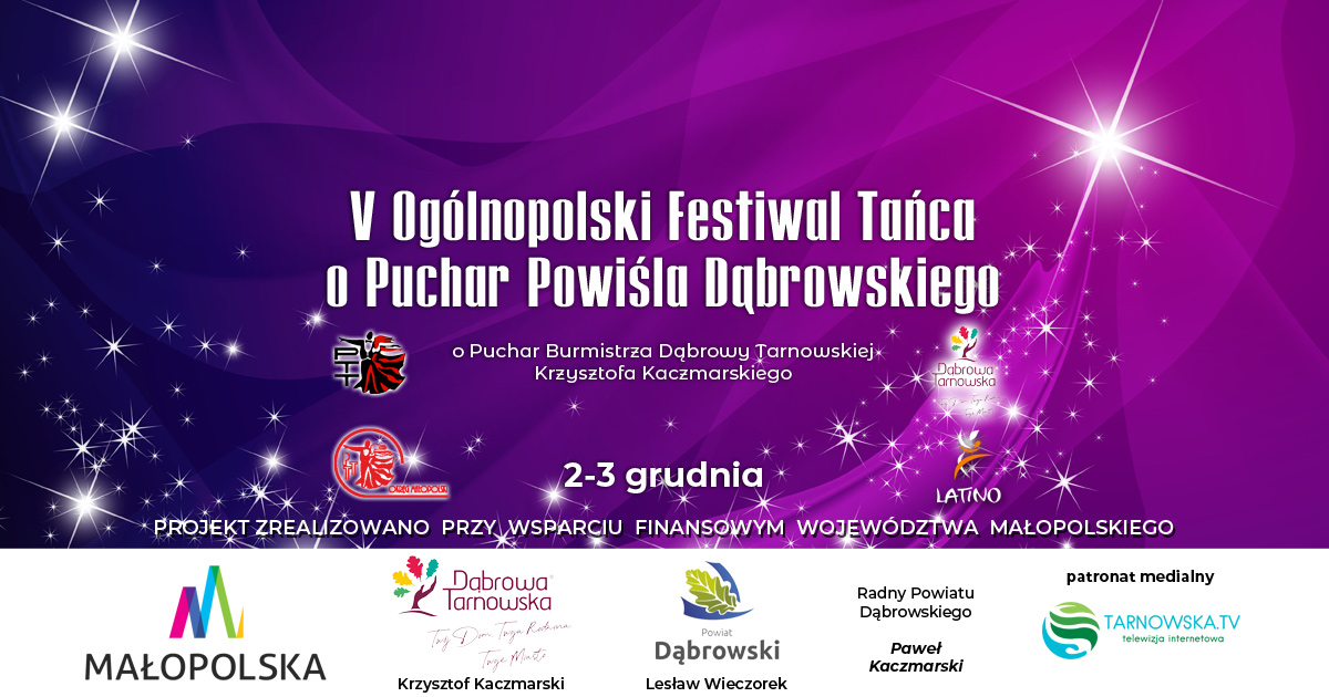 www mid 1200x630 ogolnopolski 4 Zapraszamy na Ogólnopolski Festiwal Tańca o Puchar Powiśla Dąbrowskiego